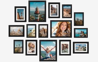15 Pack Picture Frames Collage Wall Decor