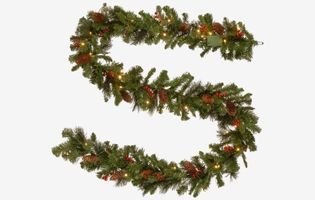 9 ft Pre-Lit Crestwood Spruce Artificial Christmas