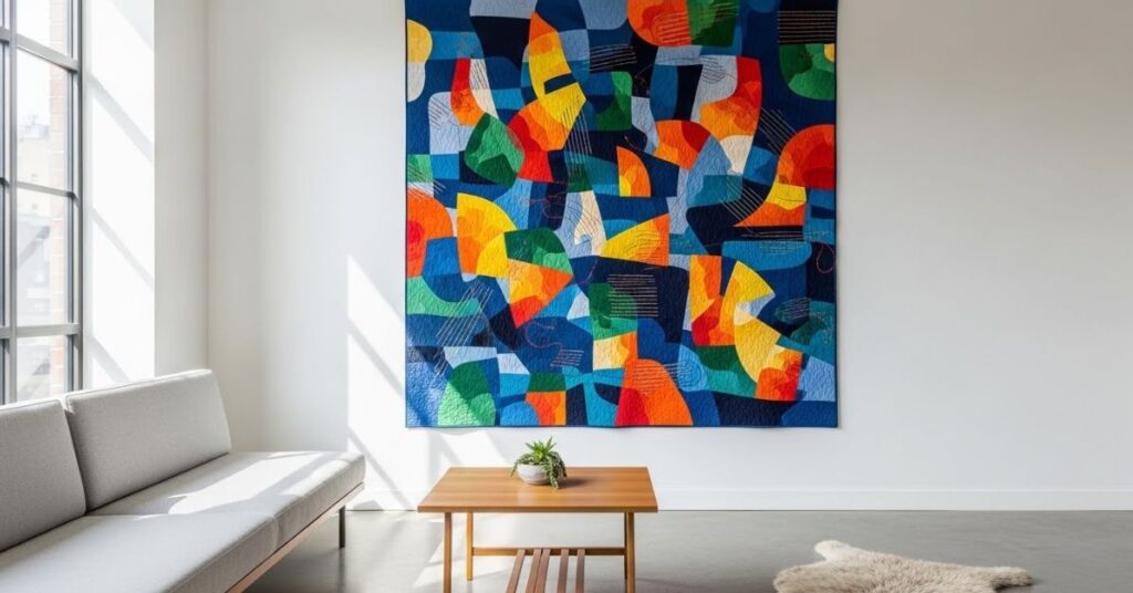 Abstract Quilts as Modern Wall Art