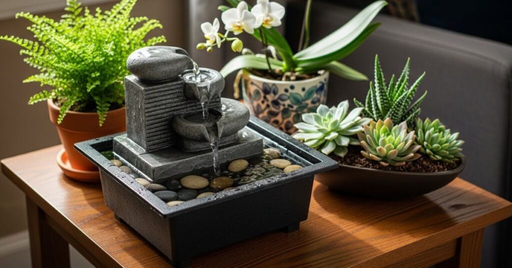 Add Water Features for a Calming Effect