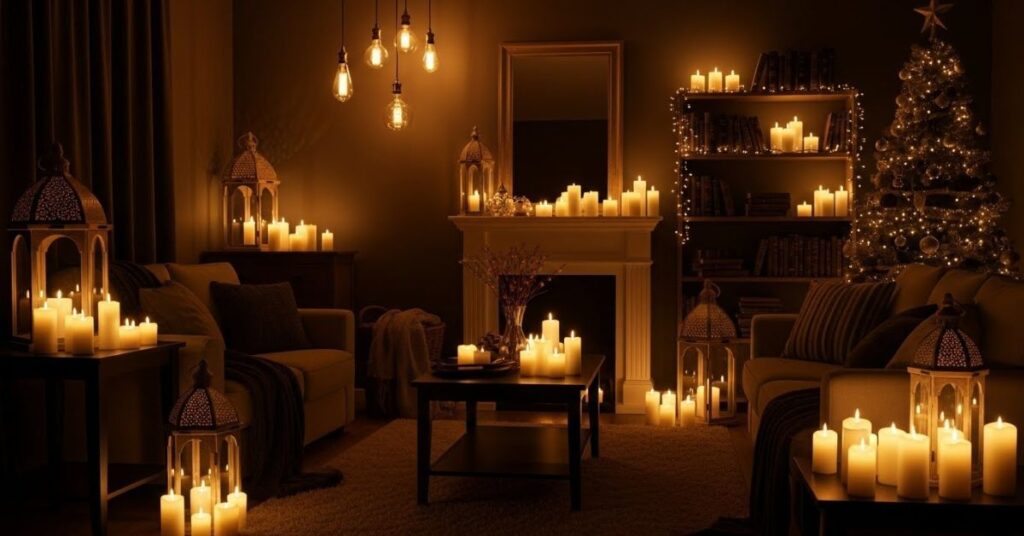 Ambient Warm Lighting for a Shadowy Christmas Glow