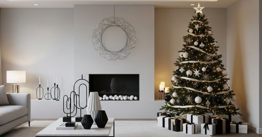 Black, White & Gold Minimalist Christmas