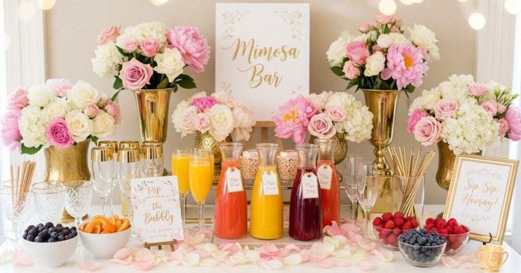 Bridal Shower Mimosa Bar Theme