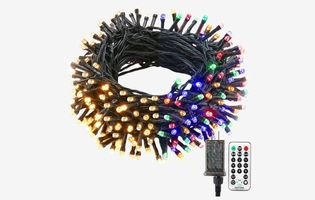 Brizled Christmas Lights, 65.67ft 200 LED Color