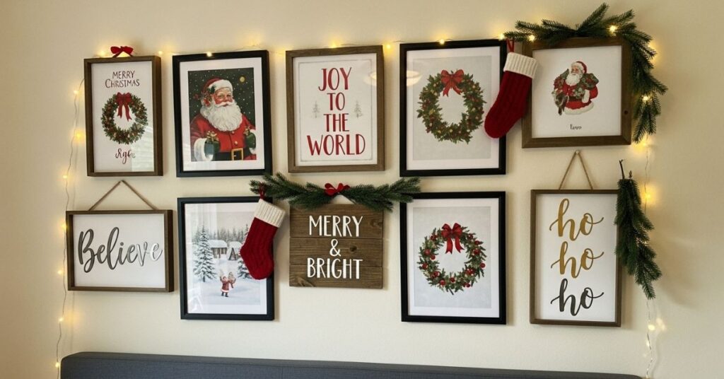 Christmas Themed Wall Art & DIY Holiday Signs