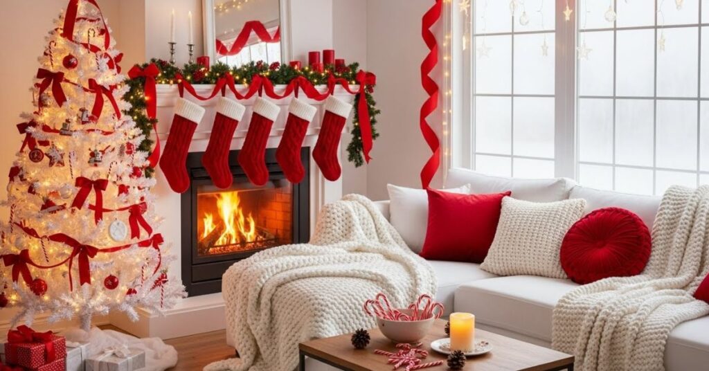 Classic Red & Snow-White Christmas Palette