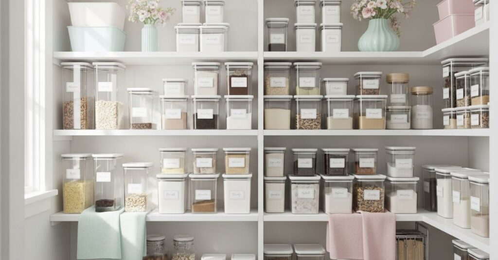 Clear Containers for a Clean, Matching Pantry - Pantry Organization Ideas