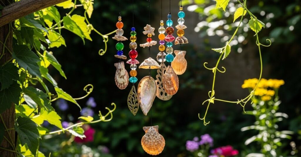 Colorful Wind Chimes for Garden Corners