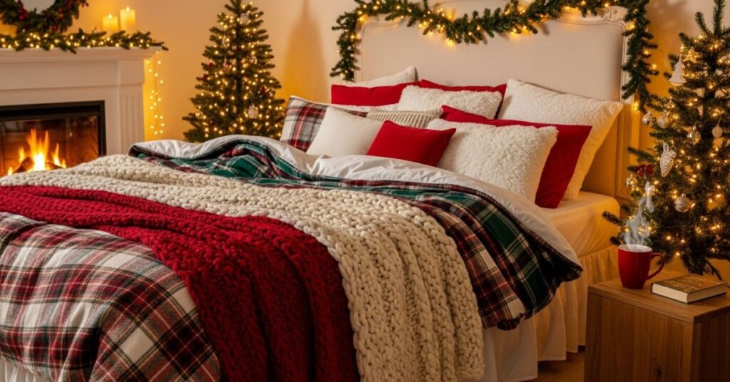 Cozy Christmas Bedding Layers