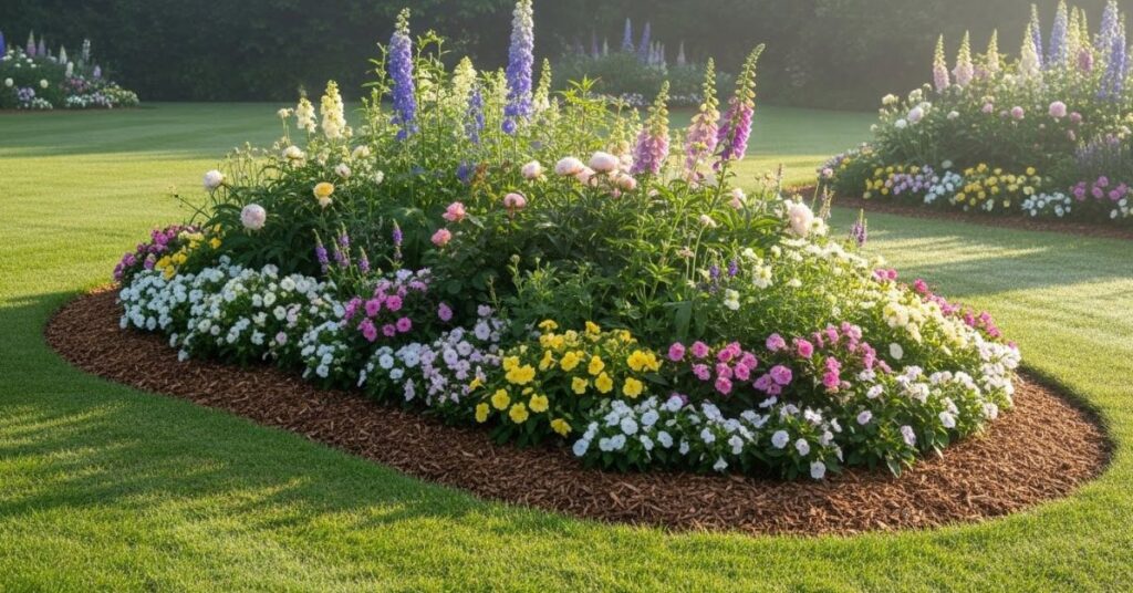 Curved Garden Flower Beds for Soft, Natural Flow