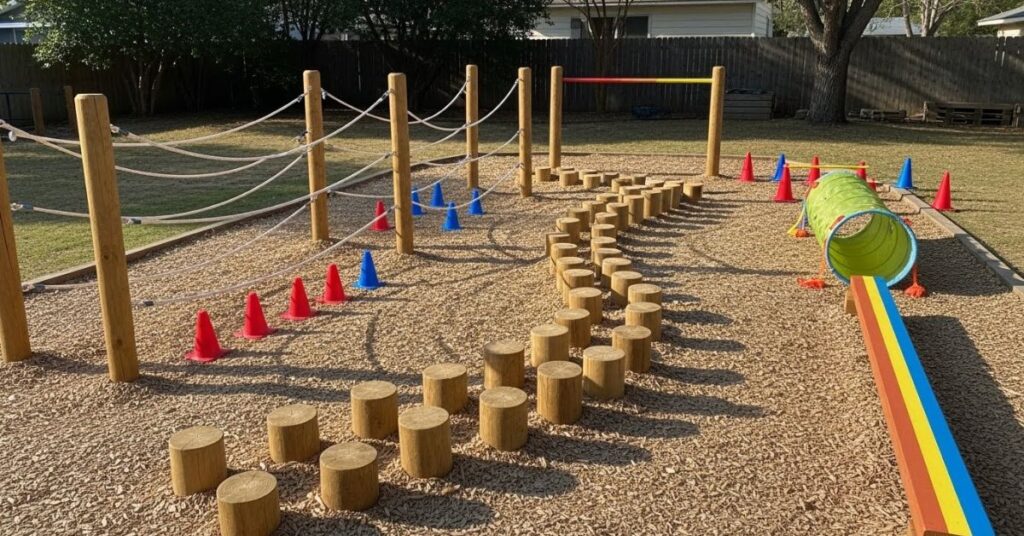DIY Mini Adventure Trails and Obstacle Courses