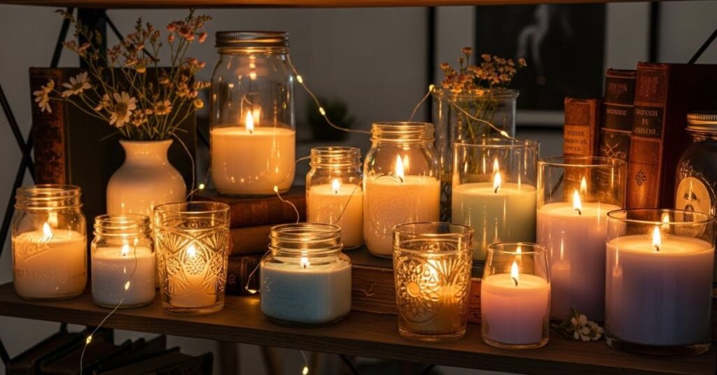 DIY Scented Candles in Aesthetic Glass Jars