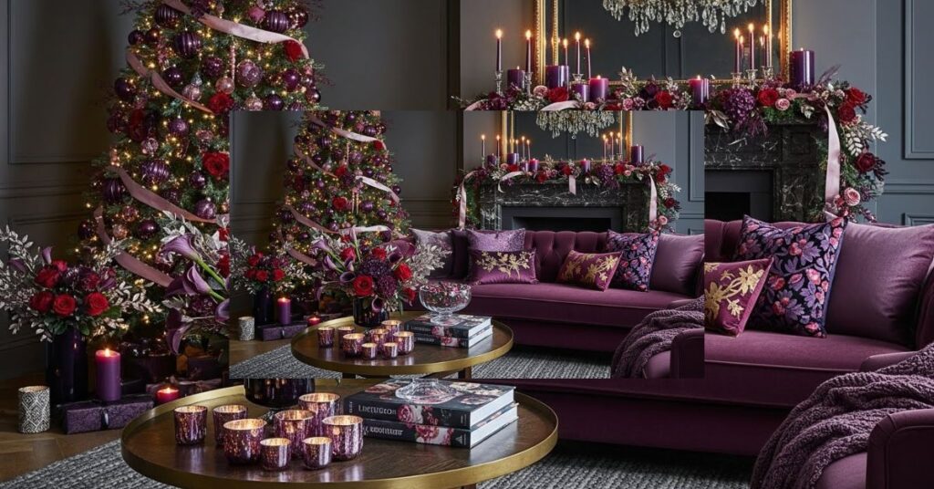 Deep Plum, Mauve & Metallic Purple Holiday Mix