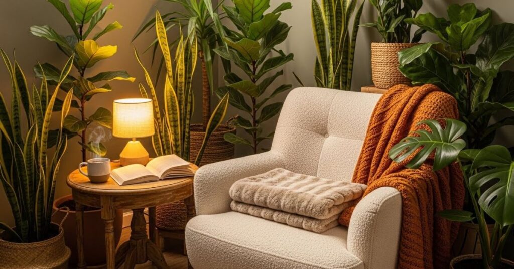 Design Cozy Nooks for Relaxation Among Plants