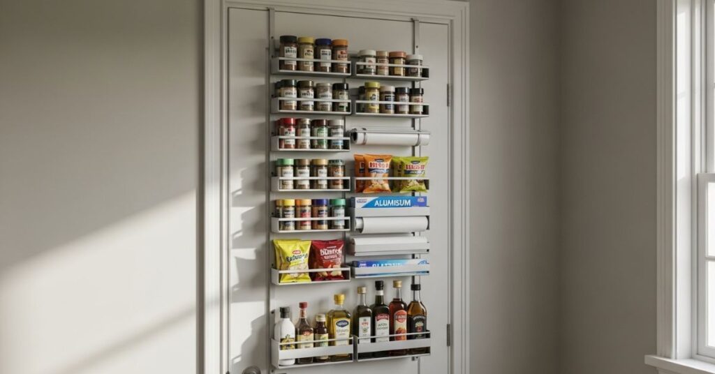 Door-Mounted Storage for Extra Pantry Space