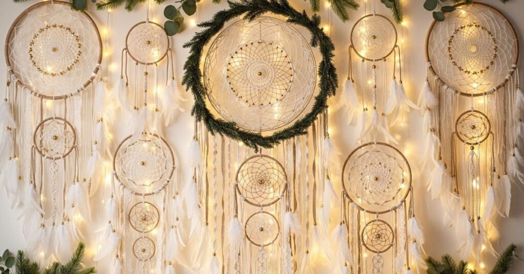 Dreamcatcher Feather Inspired Holiday Wall Decor