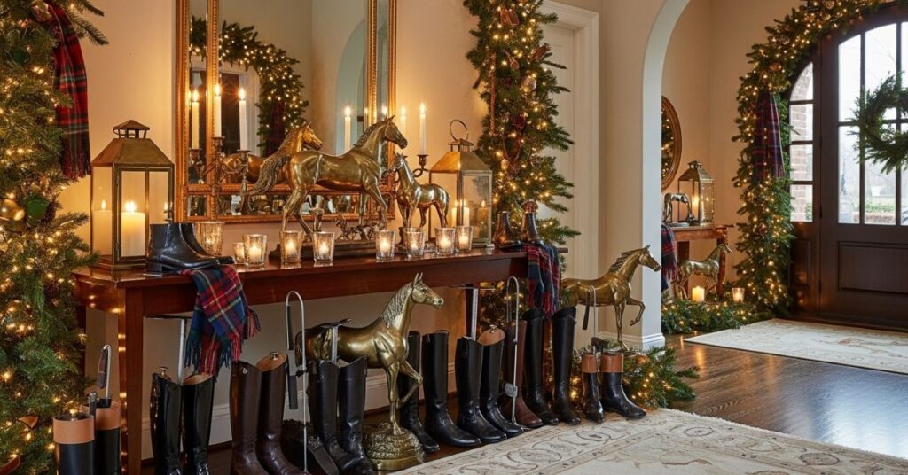 Equestrian-Inspired Holiday Decor for a Sophisticated Winter Home