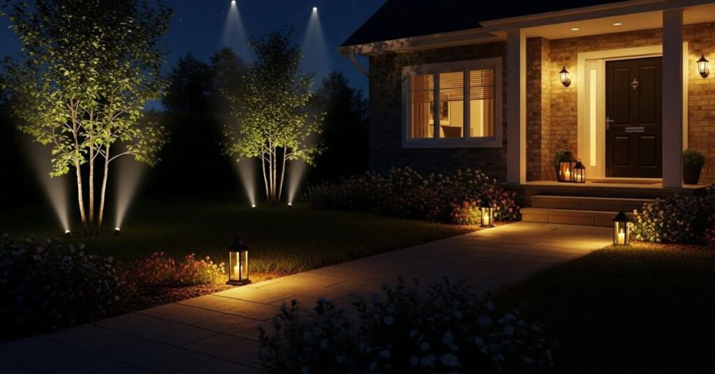 Front Yard Lighting Ideas for Night-Time Curb Appeal