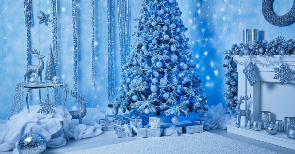 Frosty Winter Blues with Silver Highlights