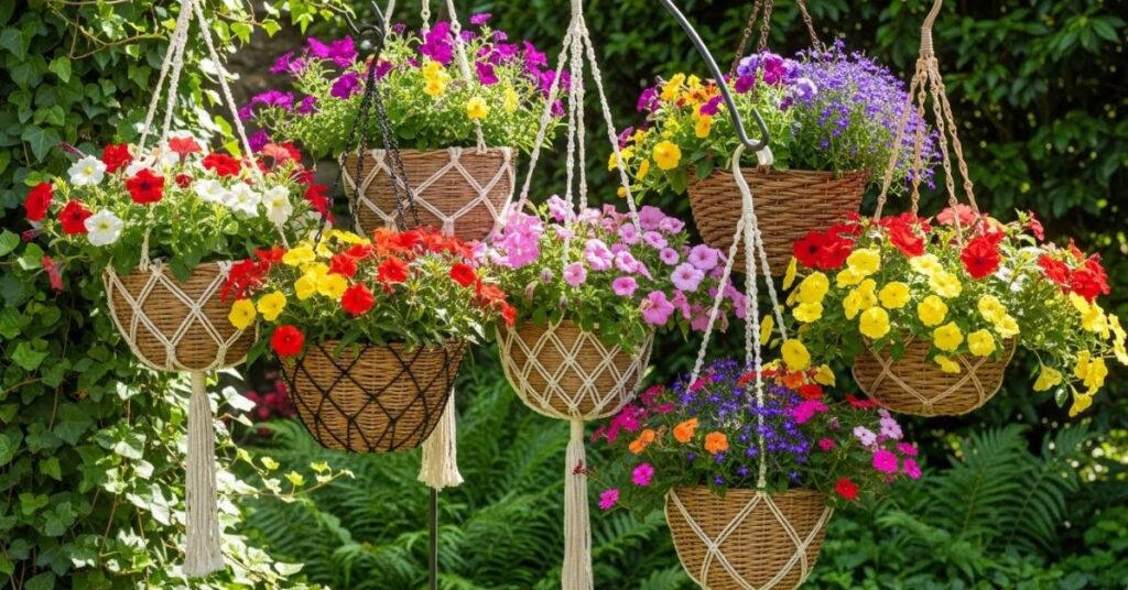 Hanging Basket Craft Ideas for Gardens