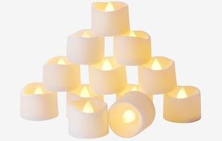 Homemory Timer Tea Lights Candles Battery Operated