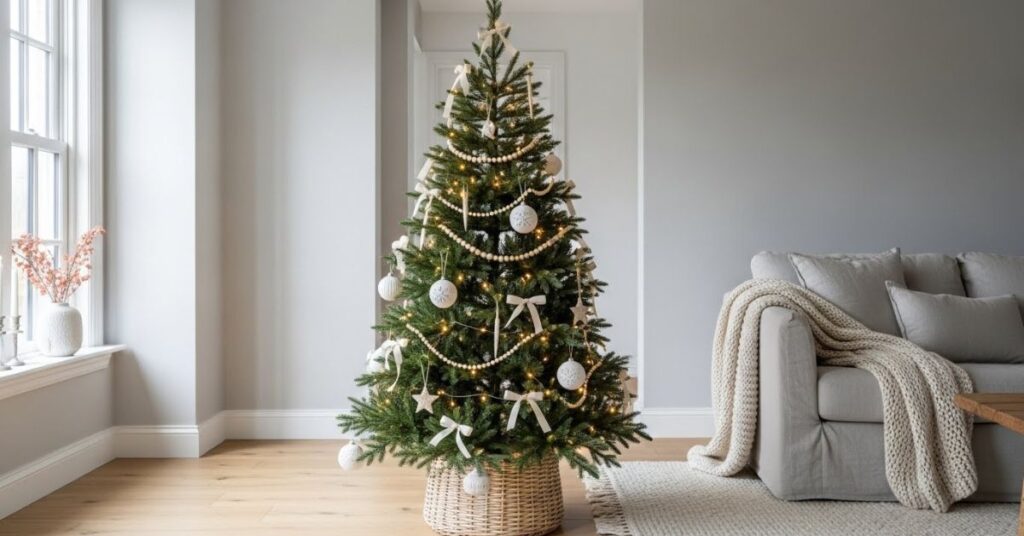 Minimal Neutral Christmas Tree Styling