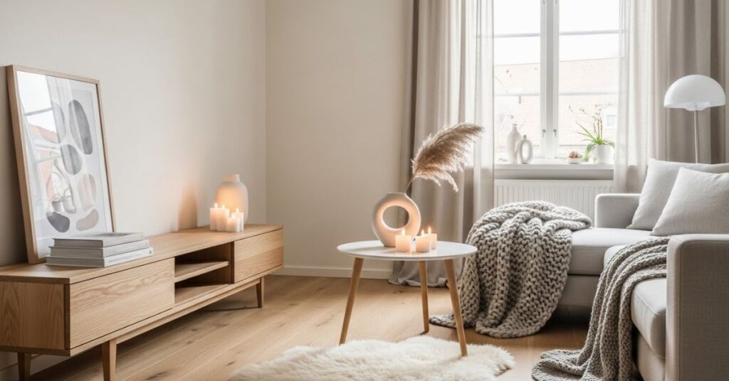 Minimal Scandinavian-Inspired Winter Decor