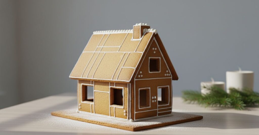 Modern Scandinavian Inspired Gingerbread House