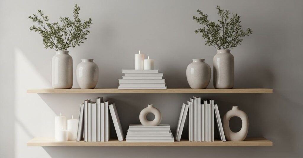 Modern Winter Shelf Styling for a Curated Look