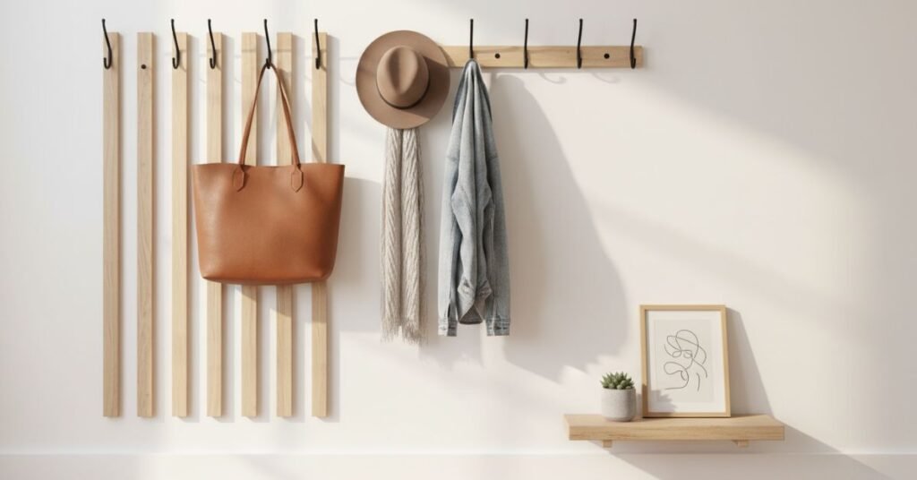 Multi-Purpose Hooks and Peg Rails for Daily Essentials