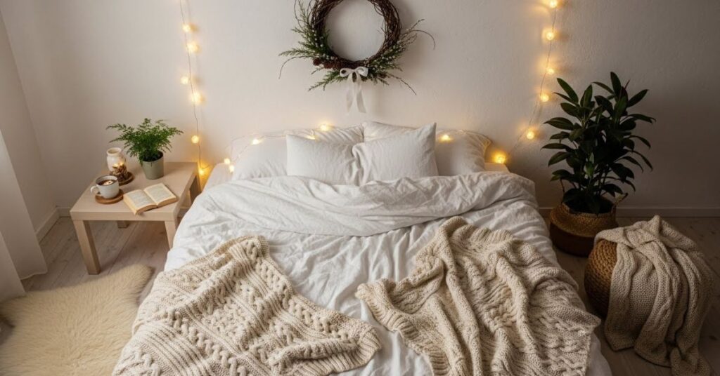 Nordic Bedroom Christmas Decor