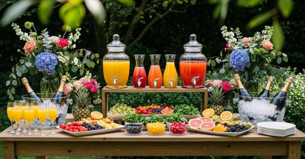 Outdoor Garden Mimosa Bar Inspiration