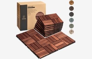 Outdoor Waterproof Acacia Wood Tiles