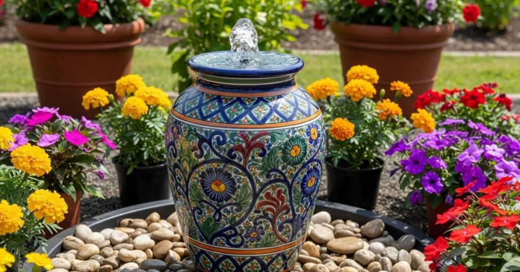 Recycled Ceramic Vase Fountain