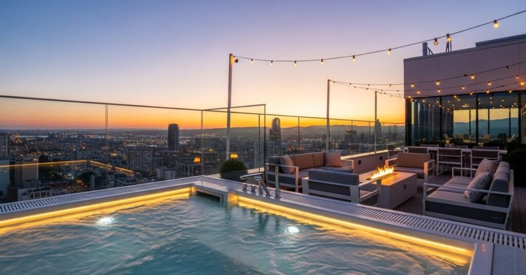 Rooftop Jacuzzi with Scenic Views