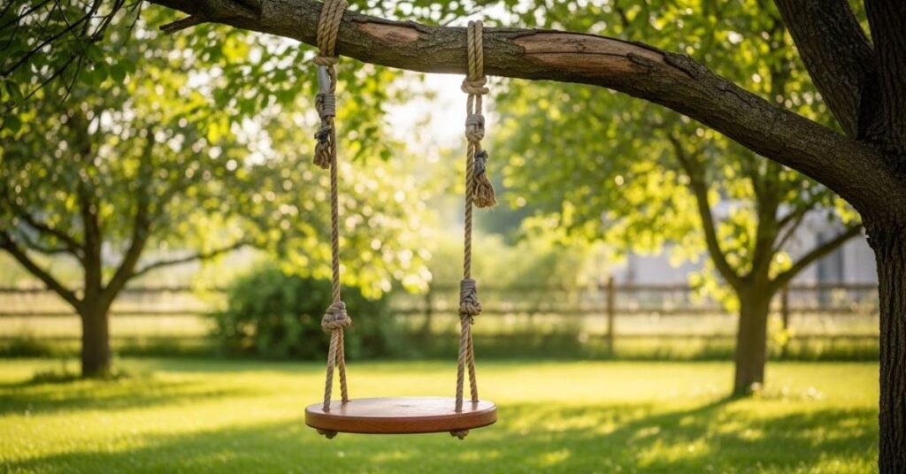 Rope and Wooden Disc Swing Project