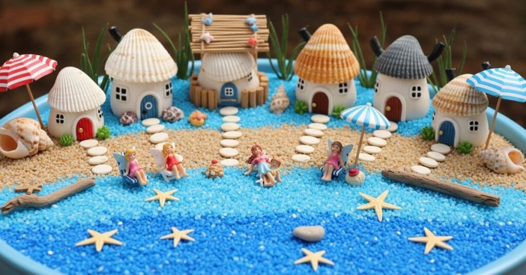 Seashell & Beach Fairy Garden