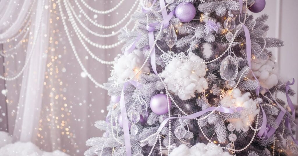 Soft Lavender & Pearl White Holiday Palette