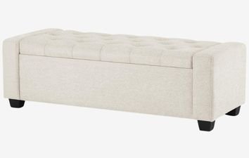 Storage Ottoman Bench with Safety Hinge