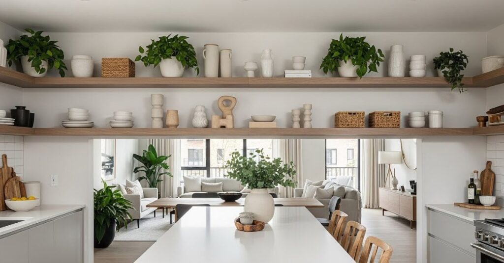 Style Open Shelving Without Making It Feel Cluttered