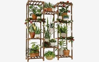 Indoor Outdoor Tall Plant Shelf for Multiple Plants Pots