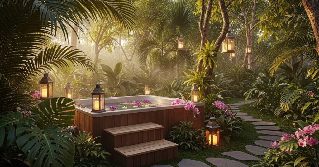 Tropical Garden Jacuzzi Hideaway