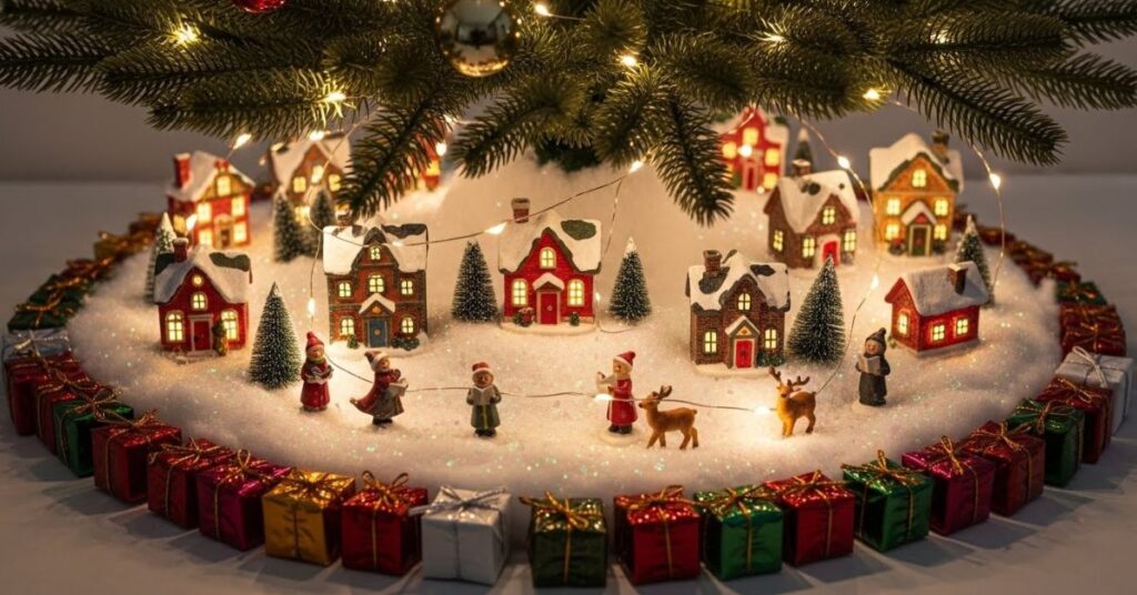 Under-the-Tree Christmas Village Display