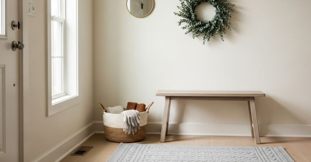 Update Your Entryway with Minimal Winter Comfort