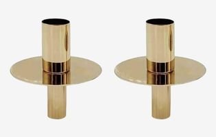 VINCIGANT Gold Wine Bottle Taper Candle Holder