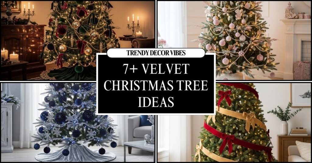 Velvet Christmas Tree Ideas