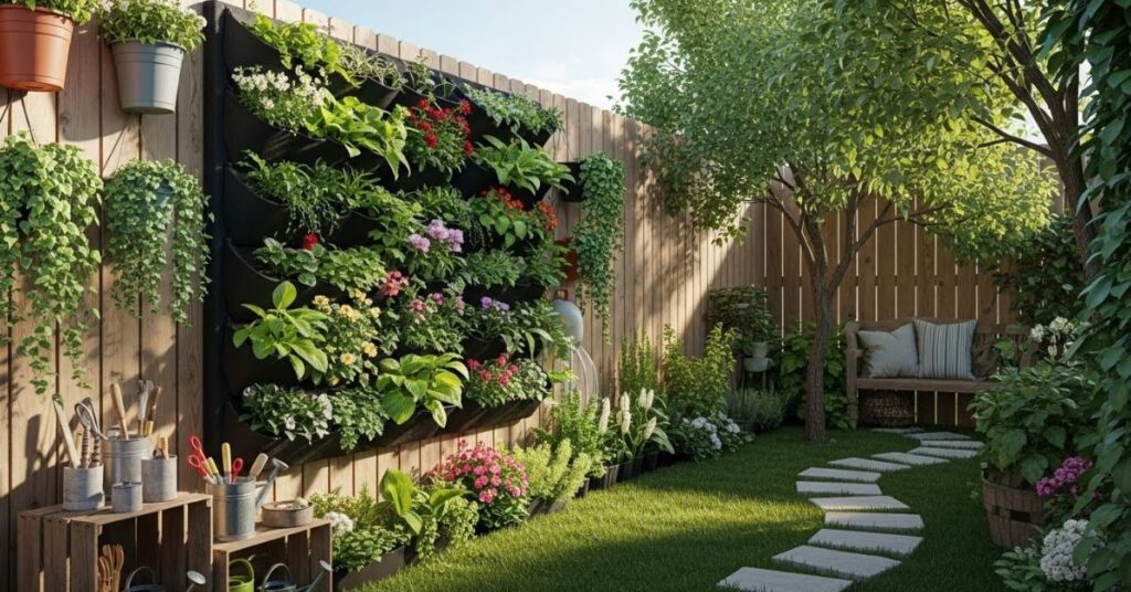 Vertical Garden Fence Art Displays