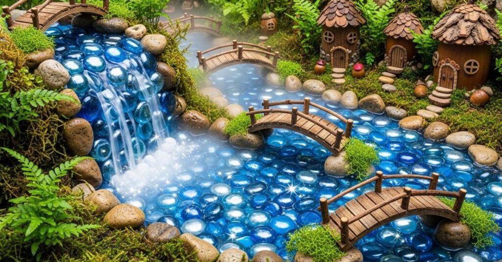 Waterfall or River-Themed Fairy Garden
