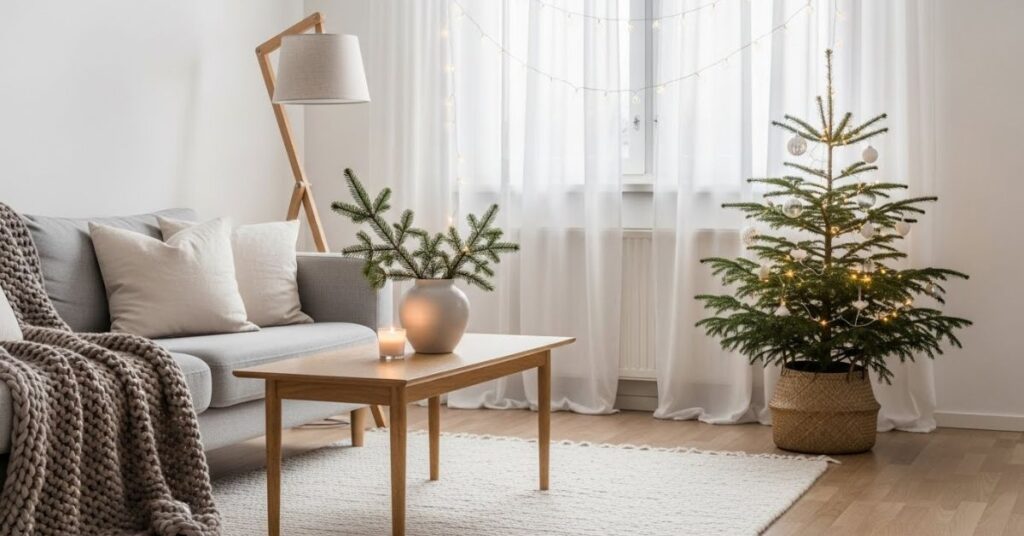 White & Soft Color Palette Christmas Decor