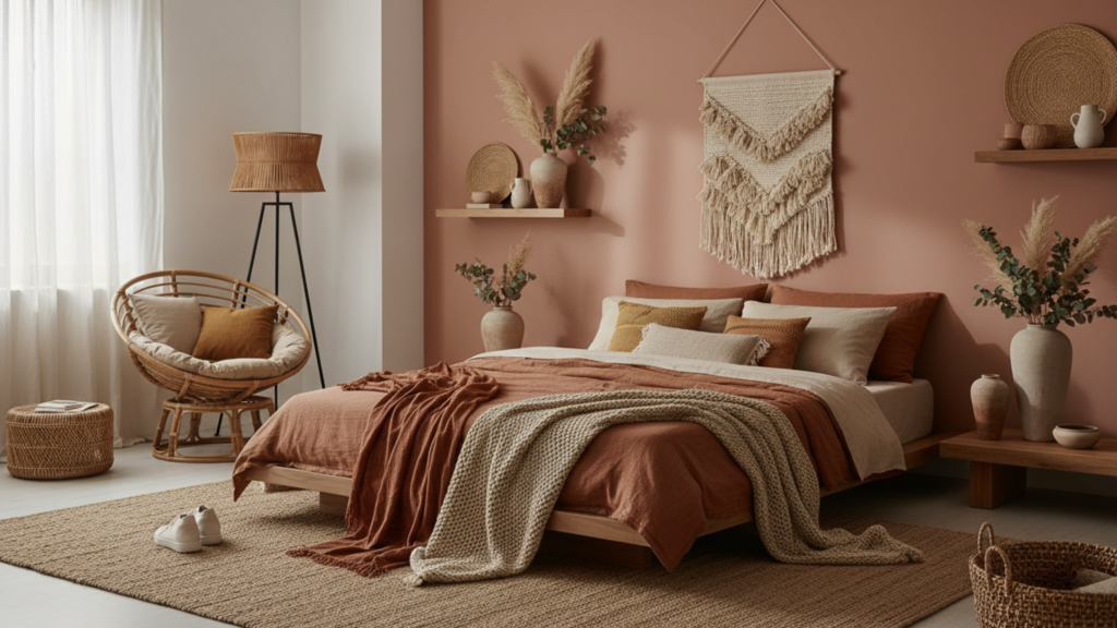 Warm Earthy Color Palette for a Cozy Boho Look